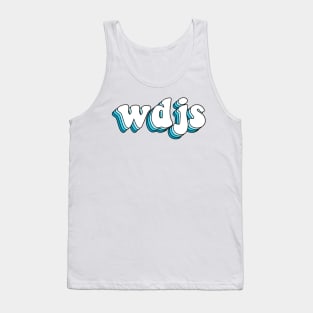 what does jesus say (blue) Tank Top